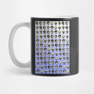 BTS (Bangtan Sonyeondan) FUNNY DERP FACE GRADIENT PURPLE Mug